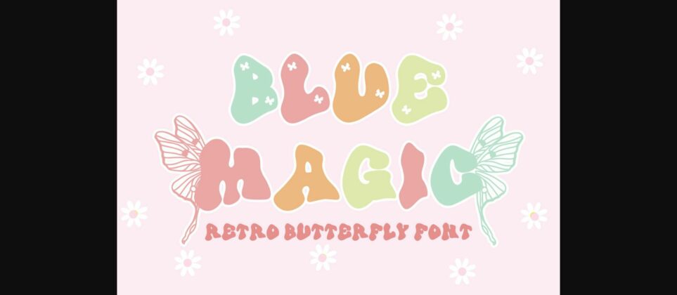 Blue Magic Font Poster 1