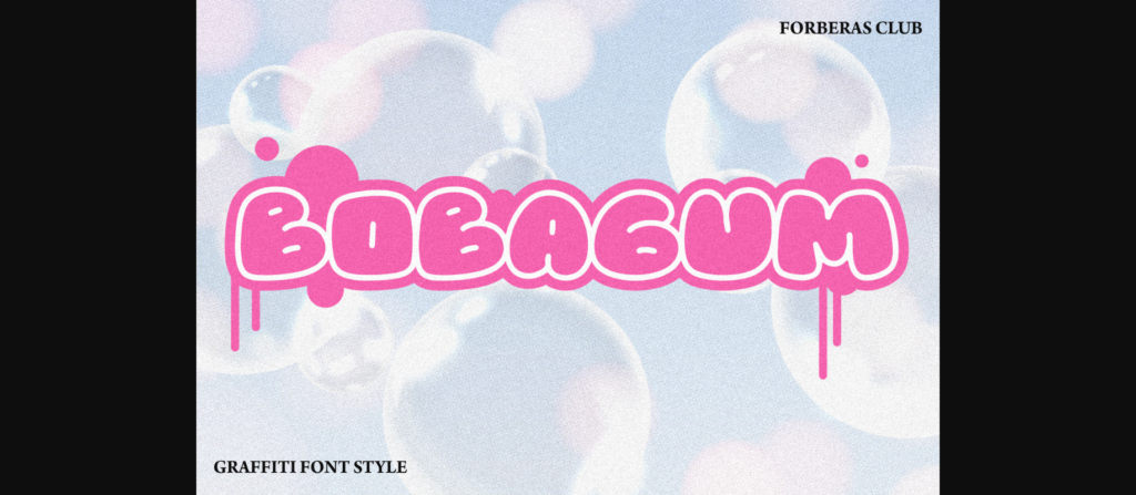 Bobagum Font Poster 3