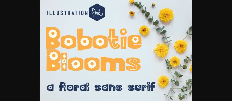 Bobotie Blooms Font Poster 3