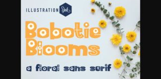 Bobotie Blooms Font Poster 1