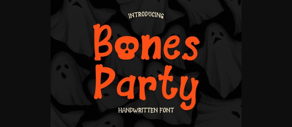 Bones Party Font Poster 3