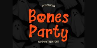 Bones Party Font Poster 1