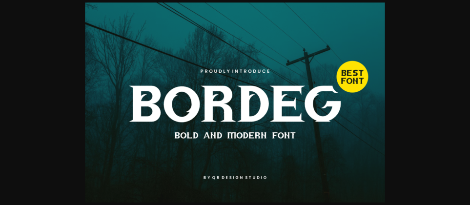 Bordeg Font Poster 3