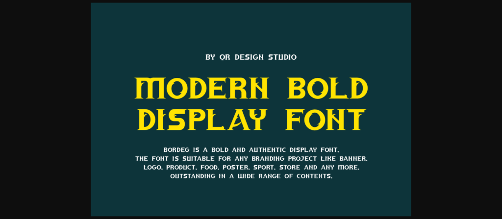 Bordeg Font Poster 4