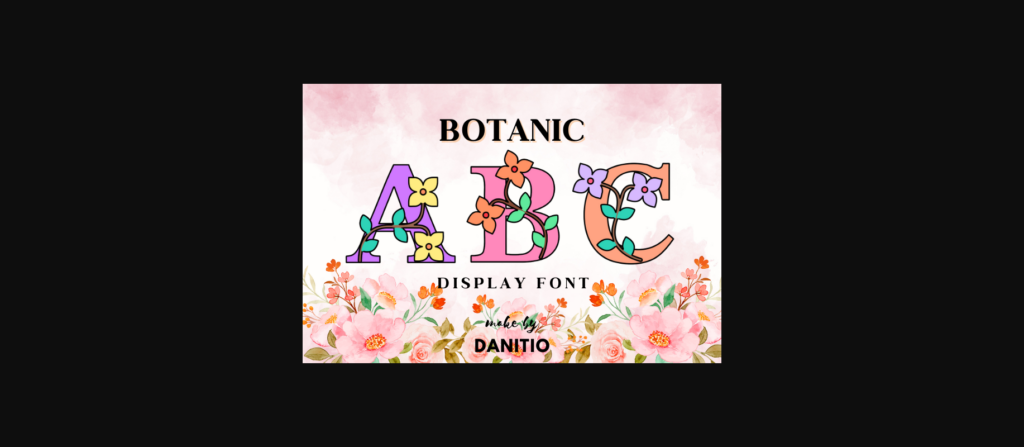 Botanic Font Poster 3