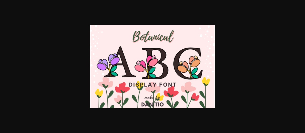 Botanical Font Poster 3