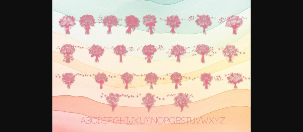 Bouquet of Love Font Poster 2