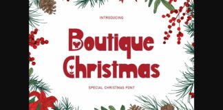 Boutique Christmas Font Poster 1