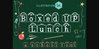 Boxed Up Lunch Font Poster 1