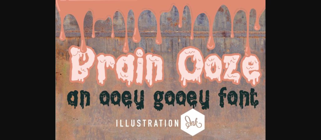 Brain Ooze Font Poster 3