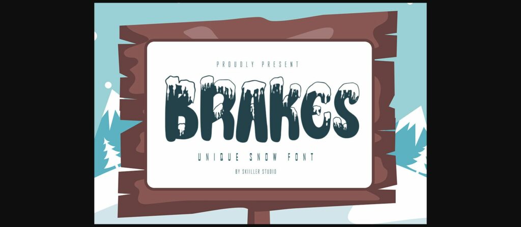 Brakes Font Poster 1