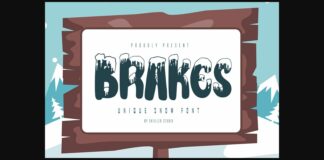 Brakes Font Poster 1
