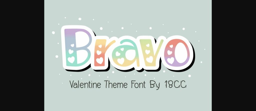 Bravo Font Poster 3