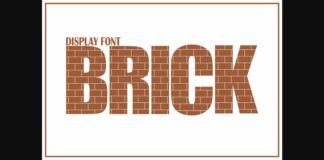 Brick Font Poster 1