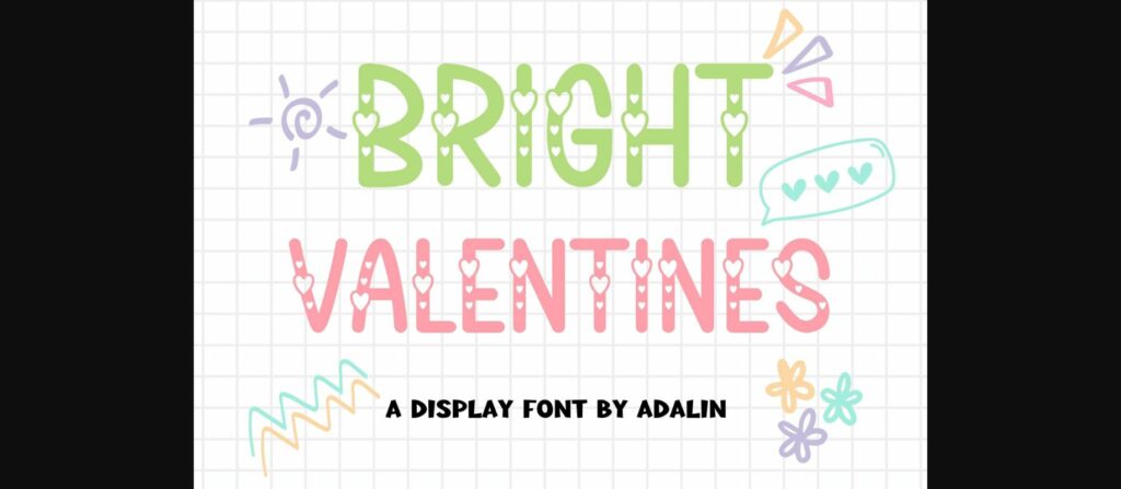 Bright Valentines Font Poster 1