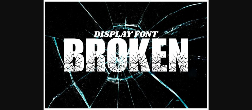 Broken Font Poster 3