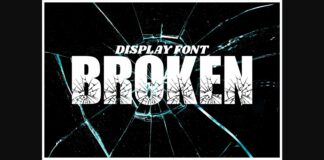 Broken Font Poster 1