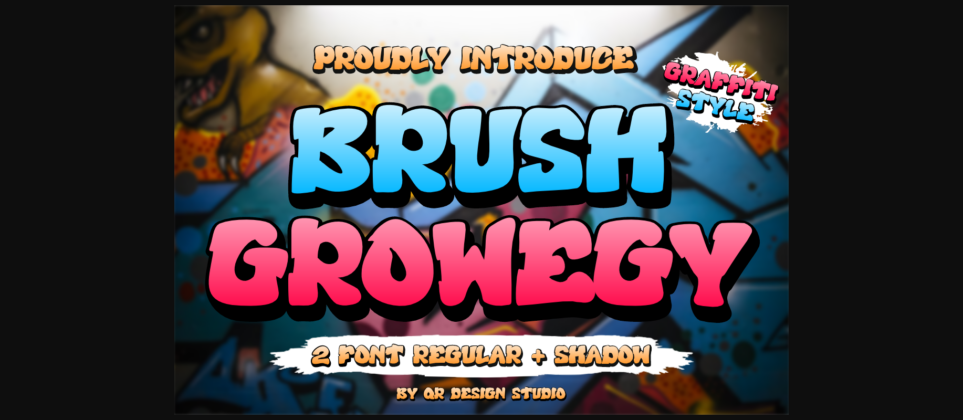 Brush Growegy Font Poster 3