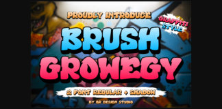 Brush Growegy Font Poster 1