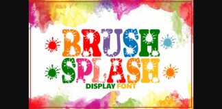 Brush Splash Font Poster 1