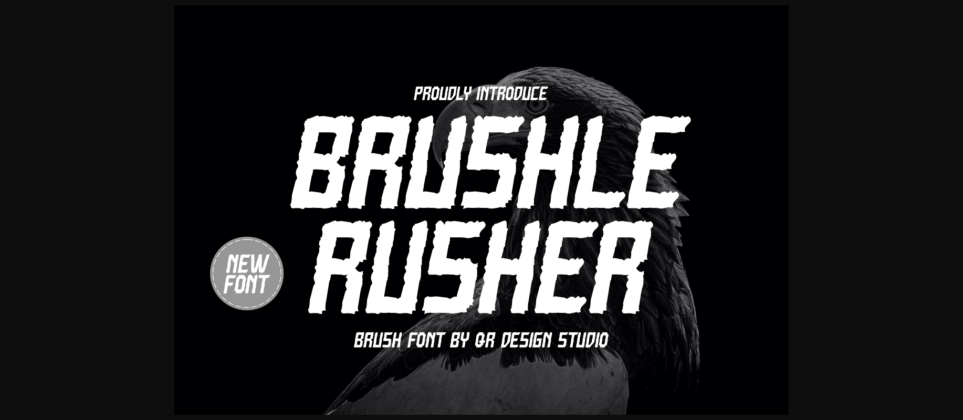 Brushle Rusher Font Poster 3