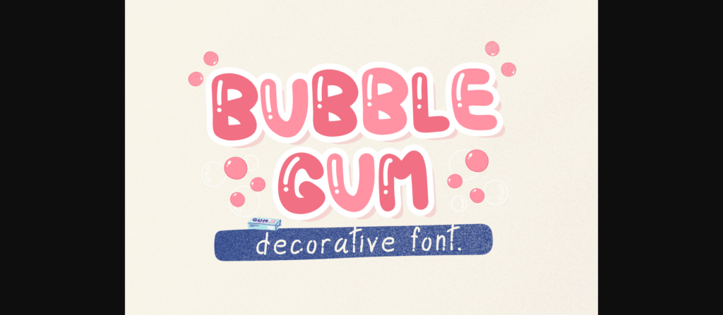 Bubble Gum Font Poster 3