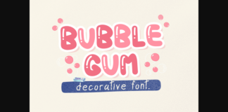 Bubble Gum Font Poster 1