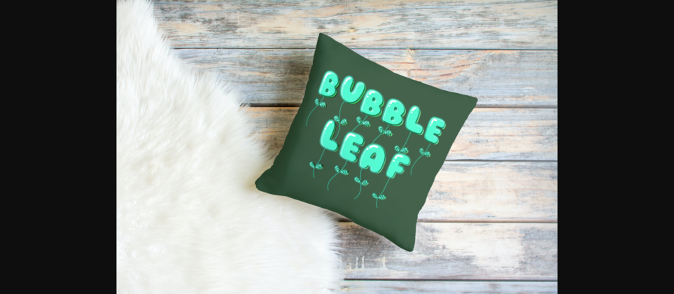 Bubble Leaf Font Poster 5