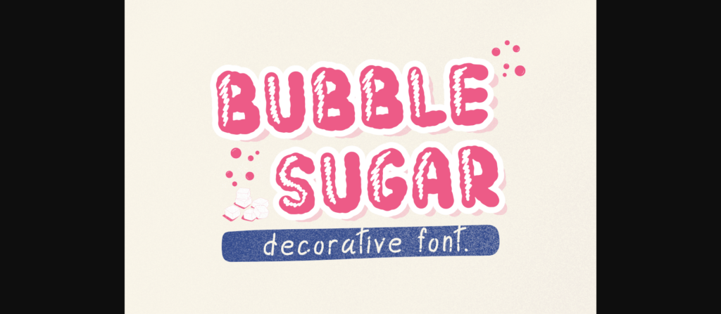 Bubble Sugar Font Poster 1