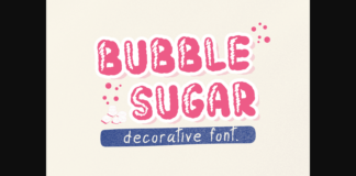 Bubble Sugar Font Poster 1