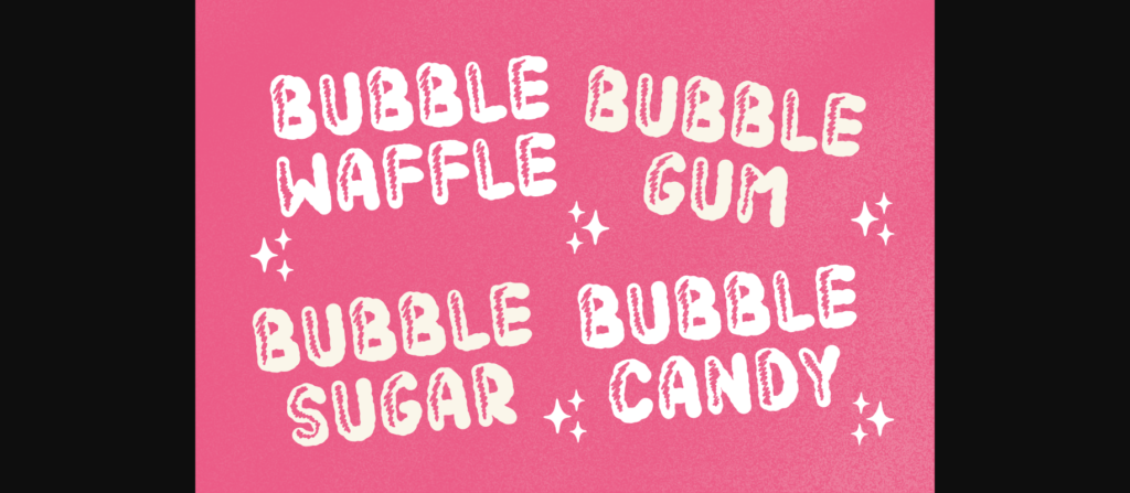 Bubble Sugar Font Poster 5