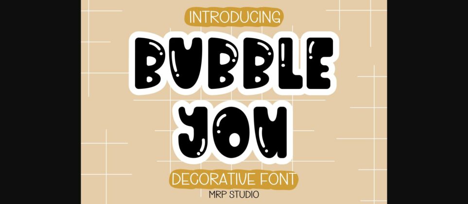 Bubble You Font Poster 3