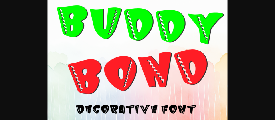 Buddy Bond Font Poster 3