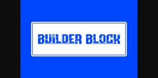 Builder Block Font Poster 1