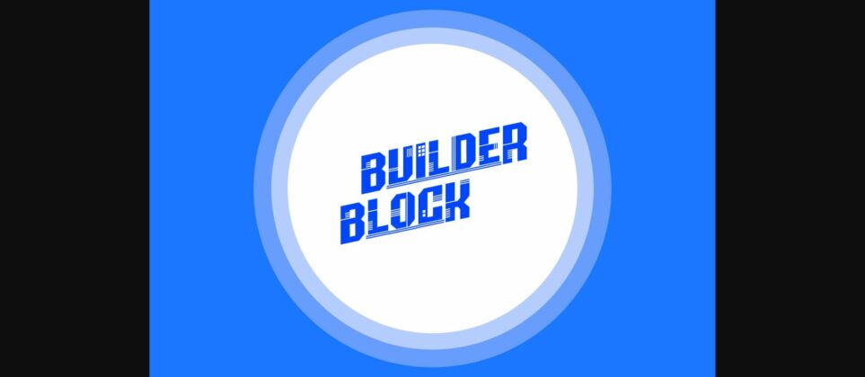 Builder Block Font Poster 7