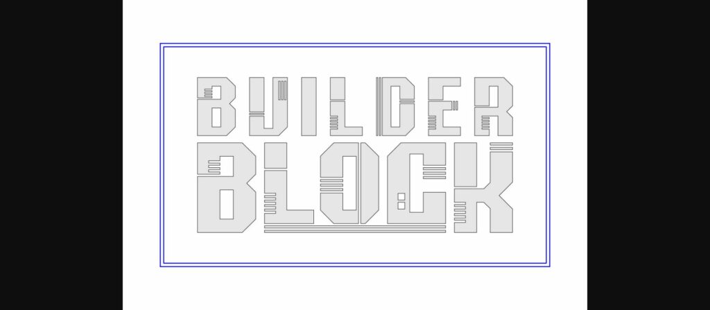 Builder Block Font Poster 8