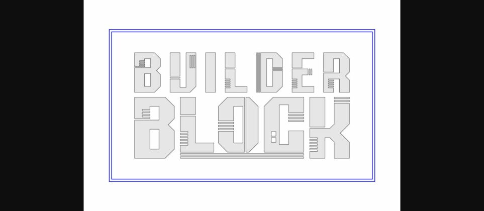 Builder Block Font Poster 8