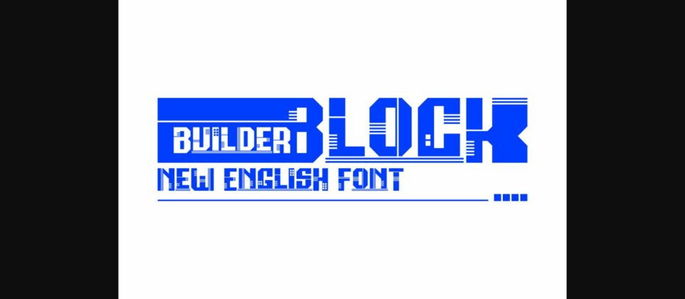 Builder Block Font Poster 6