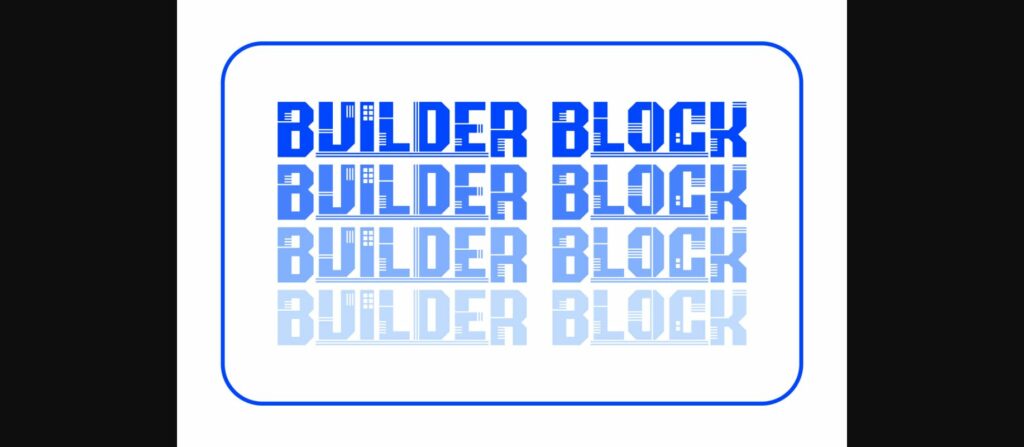 Builder Block Font Poster 9