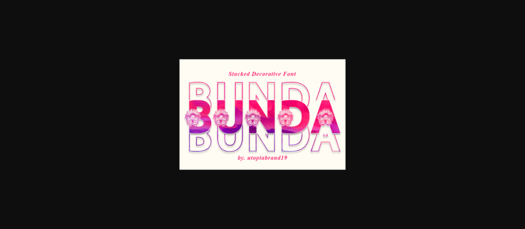 Bunda Font Poster 3