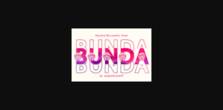 Bunda Font Poster 1