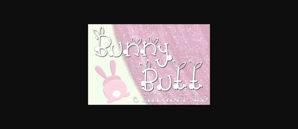 Bunny Butt Duo Font Poster 3