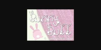 Bunny Butt Duo Font Poster 1