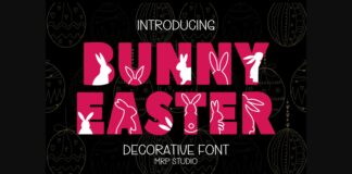 Bunny Easter Font Poster 1