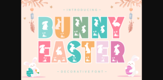 Bunny Easter Font Poster 1