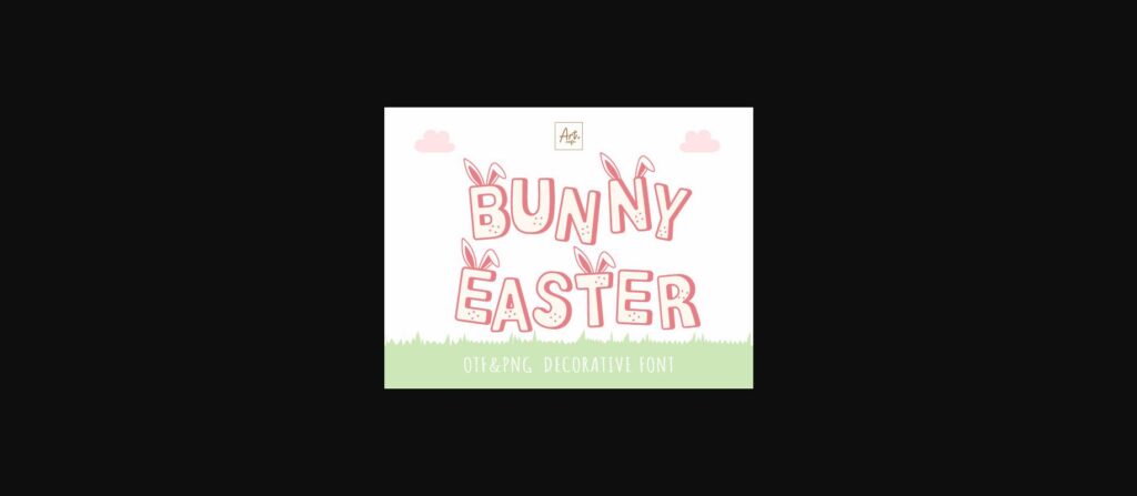 Bunny Easter Font Poster 3