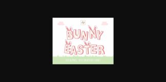 Bunny Easter Font Poster 1