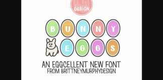 Bunny Eggs Font Poster 1