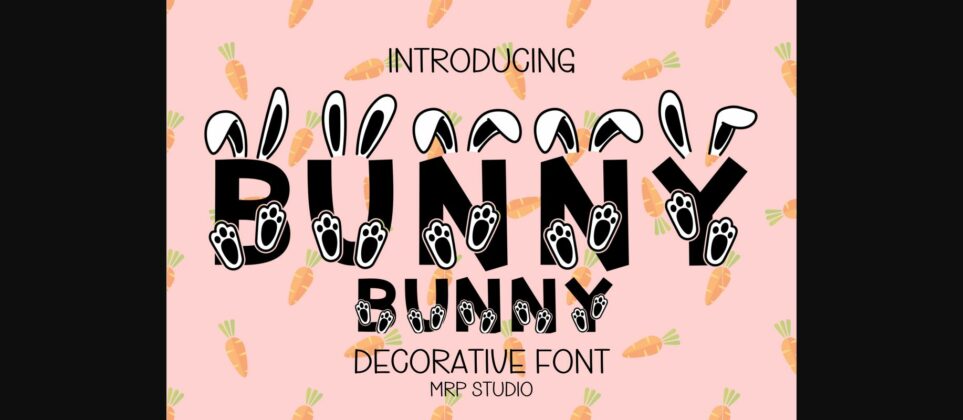 Bunny Font Poster 3