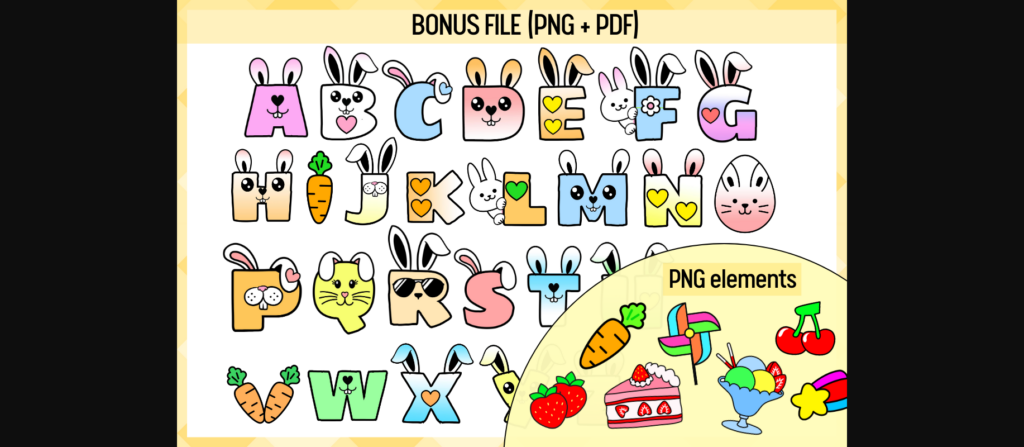 Bunny Font Poster 5